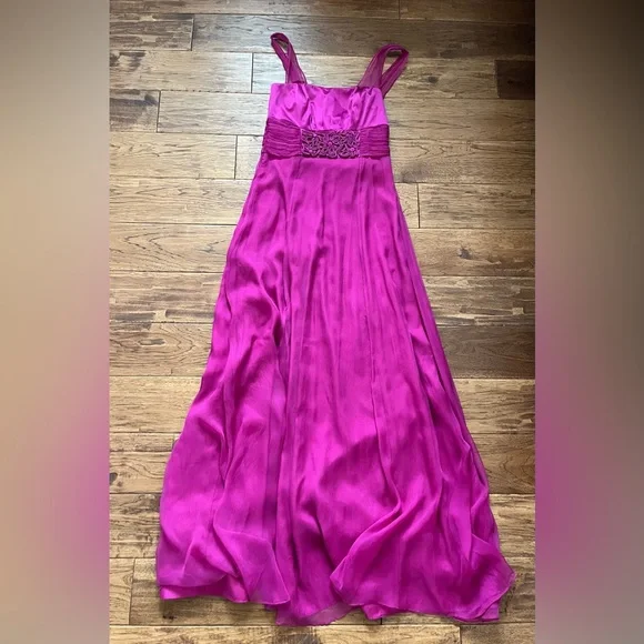 monsoon purple silk dress SOLD Vintage purple MONSOON ruffled halter dress - 100 % silk bias cut